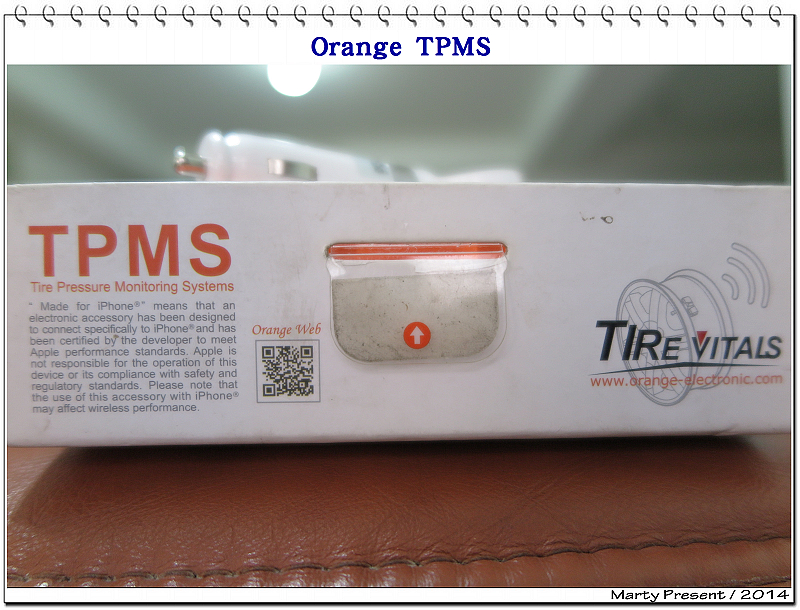 無線胎壓偵測器-Orange TIRE VITALS